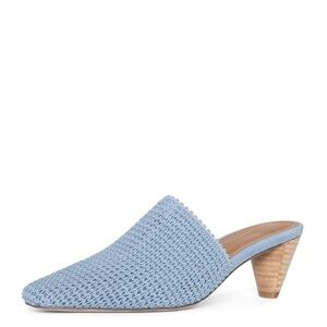 NWOB Donald Pliner Jalie Robin Blue Woven Mules Spring Size 8